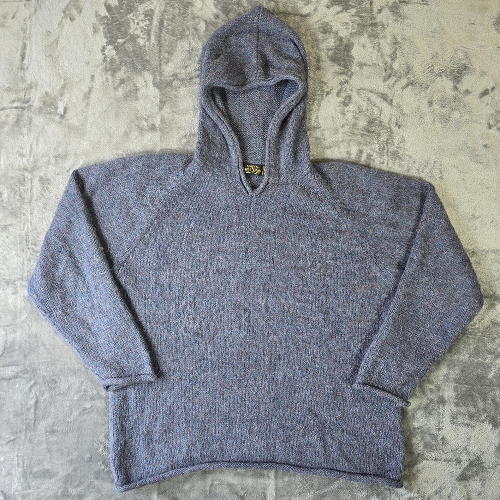 Vintage American South Side Alpaca Wool Hoodie Woman's Size Large Peru
